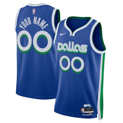 **Dallas Mavericks 2022-23 City Edition Customizable Jersey - Any Name Any Number