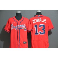Ronald Acuña Jr. Atlanta Braves Red Baseball Jersey