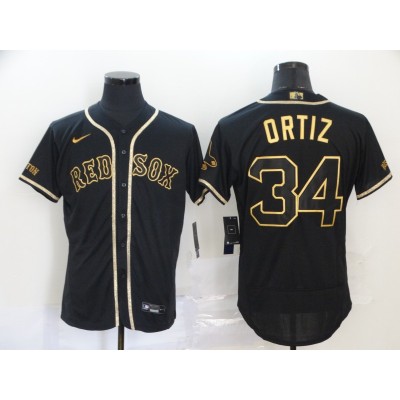 David Ortiz Black & Gold Boston Red Sox Baseball Jersey David Ortiz Black & Gold Boston Red Sox Baseball Jersey