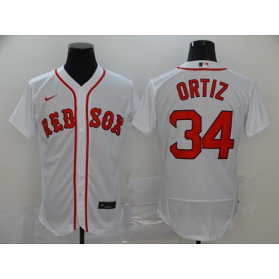 David Ortiz Boston Red Sox White Baseball Jersey