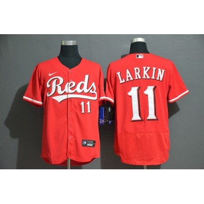 Barry Larkin Cincinnati Reds Red Baseball Jersey