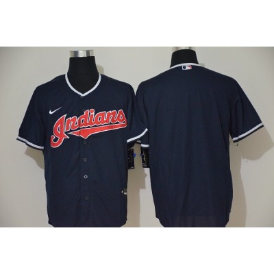 Cleveland Indians Navy Blue Baseball Jersey