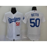 Mookie Betts Los Angeles Dodgers White Baseball Jersey