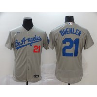 Walker Buehler Los Angeles Dodgers Grey Baseball Jersey