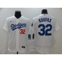 Sandy Koufax Los Angeles Dodgers White Baseball Jersey