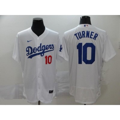 Justin Turner Los Angeles Dodgers White Baseball Jersey