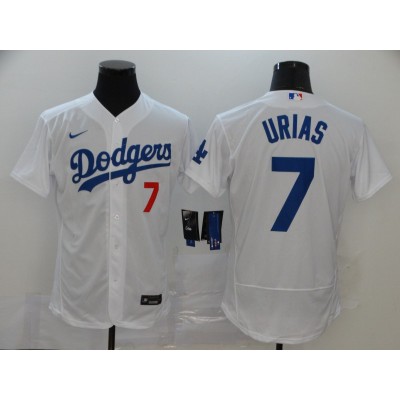 Julio Urías Los Angeles Dodgers White Baseball Jersey