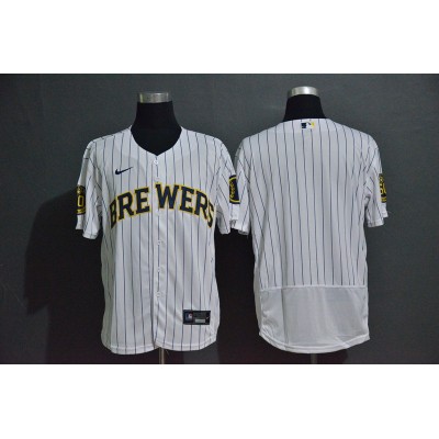 Milwaukee Brewers White Baseball Jersey Milwaukee Brewers White Baseball Jersey