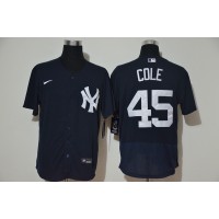 Gerrit Cole New York Yankees Navy Blue Baseball Jersey