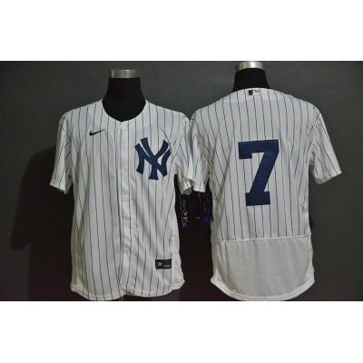 Mickey Mantle New York Yankees White Baseball Jersey (no name)
