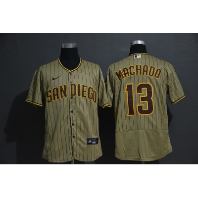 Manny Machado San Diego Padres Light Brown Baseball Jersey