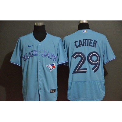 Joe Carter Toronto Blue Jays Light Blue Baseball Jersey