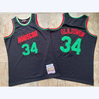 Neapolitan Series - Hakeem Olajuwon Houston Rockets Mitchell & Ness Jersey - Super AAA Neapolitan Series - Hakeem Olajuwon Houston Rockets Mitchell & Ness Jersey - Super AAA