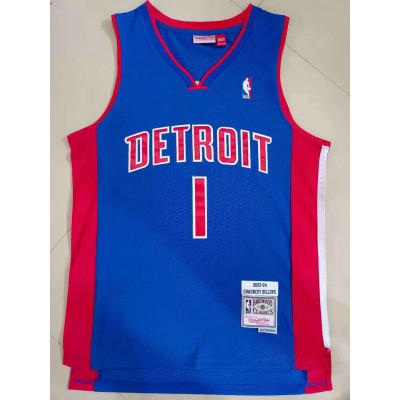 Chauncey Billups Detroit Pistons 2003-04 Blue Jersey Chauncey Billups Detroit Pistons 2003-04 Blue Jersey