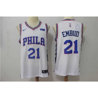 Joel Embiid Philadelphia 76ers White Jersey Joel Embiid Philadelphia 76ers White Jersey