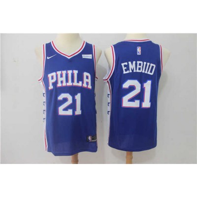 Joel Embiid Philadelphia 76ers Blue Jersey