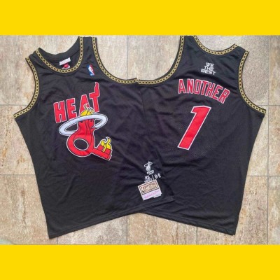 DJ Khaled x BR Remix x Miami Heat Limited Edition Mitchell and Ness Jersey - Super AAA