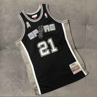 Tim Duncan San Antonio Spurs 2001-02 MVP Season Mitchell and Ness 9/11 Unity Patch Jersey - Super AAA