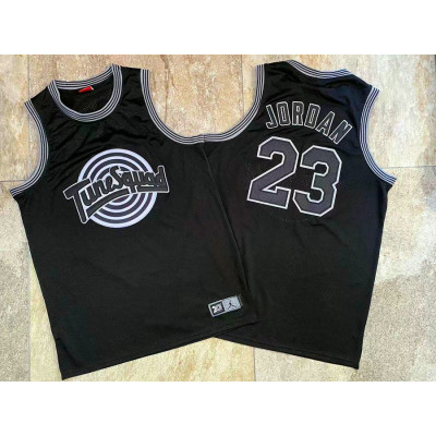 Michael Jordan Black TuneSquad Space Jam Jersey - Super AAA