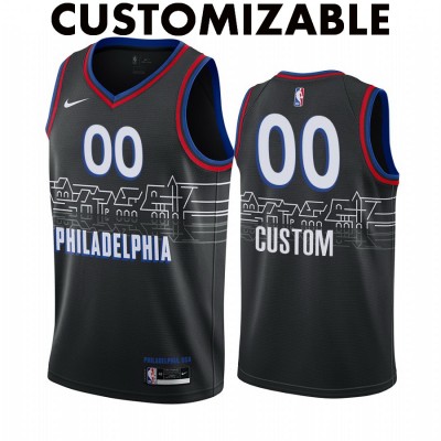 Philadelphia 76ers 2020-21 City Edition Customizable Jersey Philadelphia 76ers 2020-21 City Edition Customizable Jersey