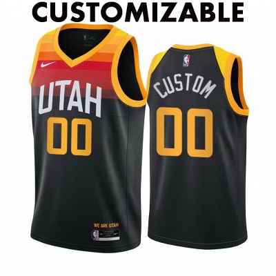 Utah Jazz 2020-21 City Edition Customizable Jersey Utah Jazz 2020-21 City Edition Customizable Jersey