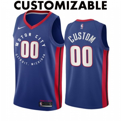 Detroit Pistons 2020-21 City Edition Customizable Jersey