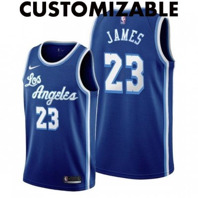 Los Angeles Lakers Classic Edition Blue Customizable Jersey