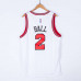 Lonzo Ball Chicago Bulls White Jersey with 75 Anniversary Logos