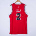 Lonzo Ball Chicago Bulls Red Jersey with 75 Anniversary Logos