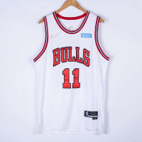 DeMar Derozan Chicago Bulls White Jersey with 75 Anniversary Logos