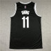 Kyrie Irving Brooklyn Nets 2021-22 Black Jersey with 75th Anniversary Logos