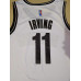 Kyrie Irving Brooklyn Nets 2021-22 White Jersey with 75th Anniversary Logos