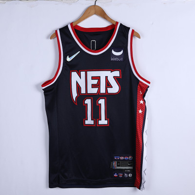 Kyrie Irving Brooklyn Nets 2021-22 City Edition Jersey with 75th Anniversary Logos