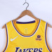 LeBron James Los Angeles Lakers 2021-22 Yellow Jersey with 75th Anniversary Logos