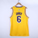 LeBron James Los Angeles Lakers 2021-22 Yellow Jersey with 75th Anniversary Logos