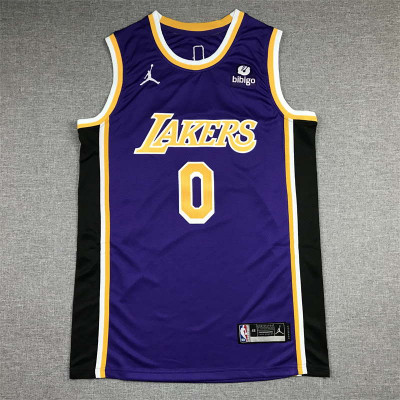 Russell Westbrook Los Angeles Lakers 2021-22 Statement Jersey with 75th Anniversary Logos