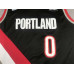 Damian Lillard Portland Trail Blazers Black Jersey with 75th Anniversary Logos Damian Lillard Portland Trail Blazers Black Jersey with 75th Anniversary Logos