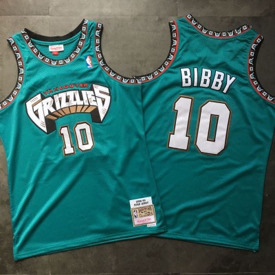 Mike Bibby Mitchell & Ness Vancouver Grizzlies 1998-99 Rookie Season Teal Jersey - Super AAA