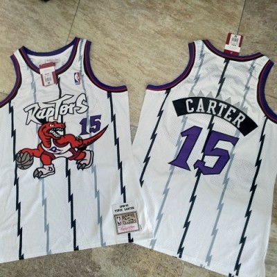 Vince Carter Mitchell & Ness Toronto Raptors 1998-99 Rookie Season White Jersey - Super AAA