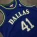 Dirk Nowitzki Mitchell & Ness Dallas Mavericks 1998-99 Rookie Season Blue Jersey - Super AAA