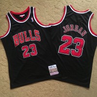 Michael Jordan Mitchell & Ness Chicago Bulls Black 1997-98 Chicago Bulls Black Jersey - Super AAA