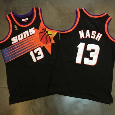 Steve Nash Mitchell & Ness Phoenix Suns 1996-97 Rookie Season Black Jersey - Super AAA
