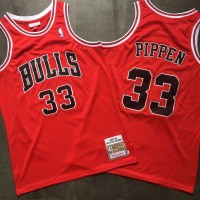 Scottie Pippen Chicago Bulls 97-98 Red Mitchell and Ness Special Edition Jersey - Super AAA