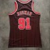 Dennis Rodman Mitchell & Ness Chicago Bulls 1996-97 Pinstripe Championship Special Edition Jersey - Super AAA