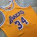 Shaquille O'Neal Mitchell & Ness Los Angeles Lakers 1996-97 Yellow Jersey - Super AAA