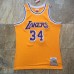 Shaquille O'Neal Mitchell & Ness Los Angeles Lakers 1996-97 Yellow Jersey - Super AAA