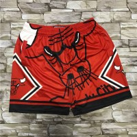 Chicago Bulls M&N Big Face Red Shorts