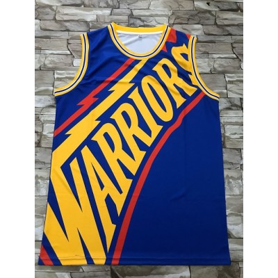 Golden State Warriors M&N Big Face Blue Jersey