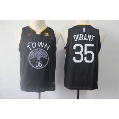 Kevin Durant Golden State Warriors Black Kids/Youth Jersey