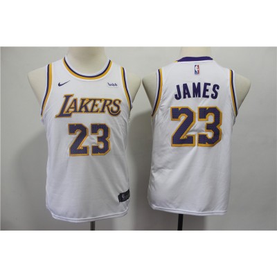 LeBron James Los Angeles Lakers White Kids/Youth Jersey LeBron James Los Angeles Lakers White Kids/Youth Jersey